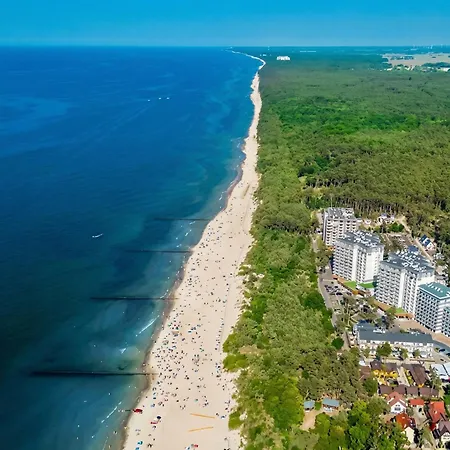 Apartmán Royal Suite, 50 Meters To Beach, 10th Floor, Panoramic View, Parking, Porta Mare Active & Dziwnówek